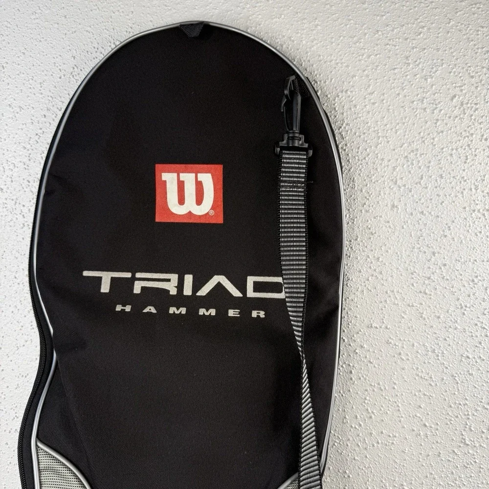 Wilson Triad Hammer Tennis Racket Cover Sleeve Just The Bag Cover Only Black